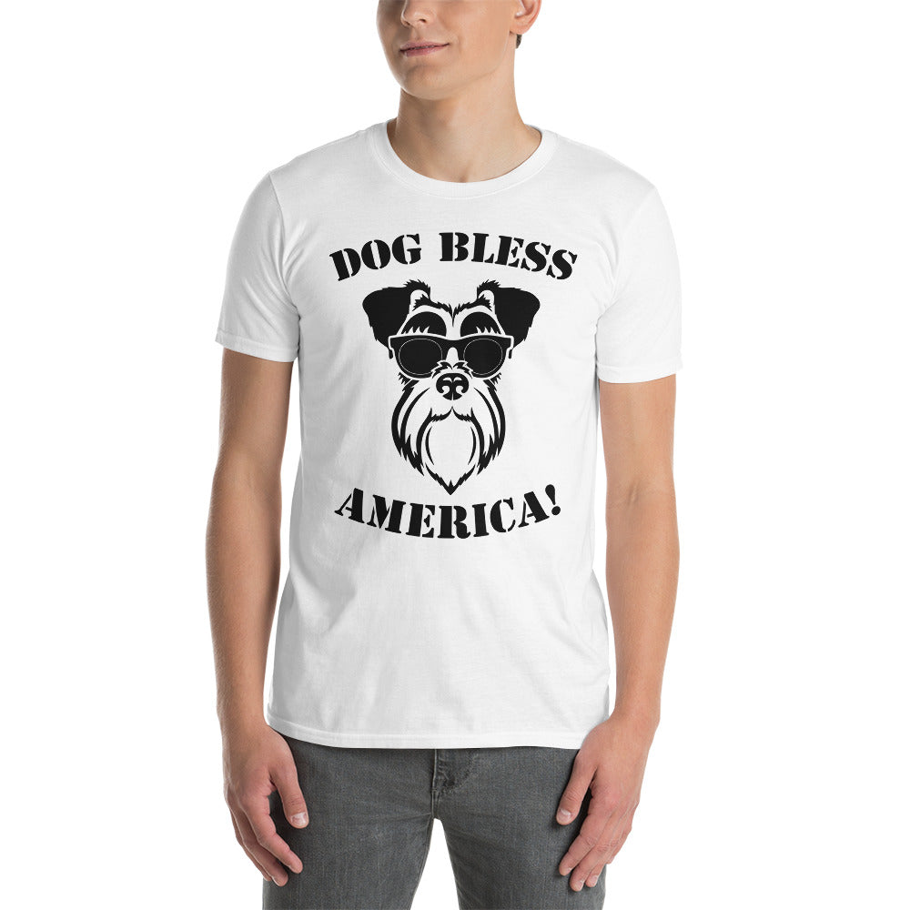 Dog bless america unisex t-shirt