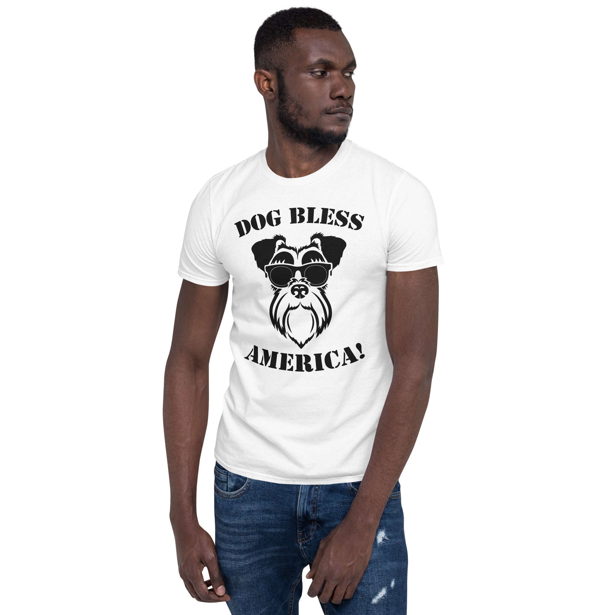 Dog bless america unisex t-shirt