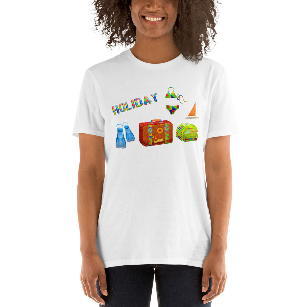 Holiday suitcase unisex t-shirt