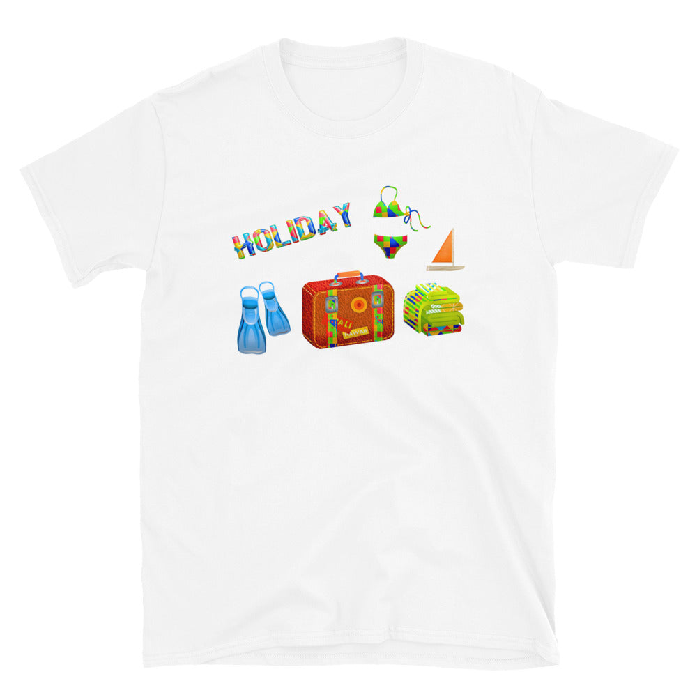 Holiday suitcase unisex t-shirt