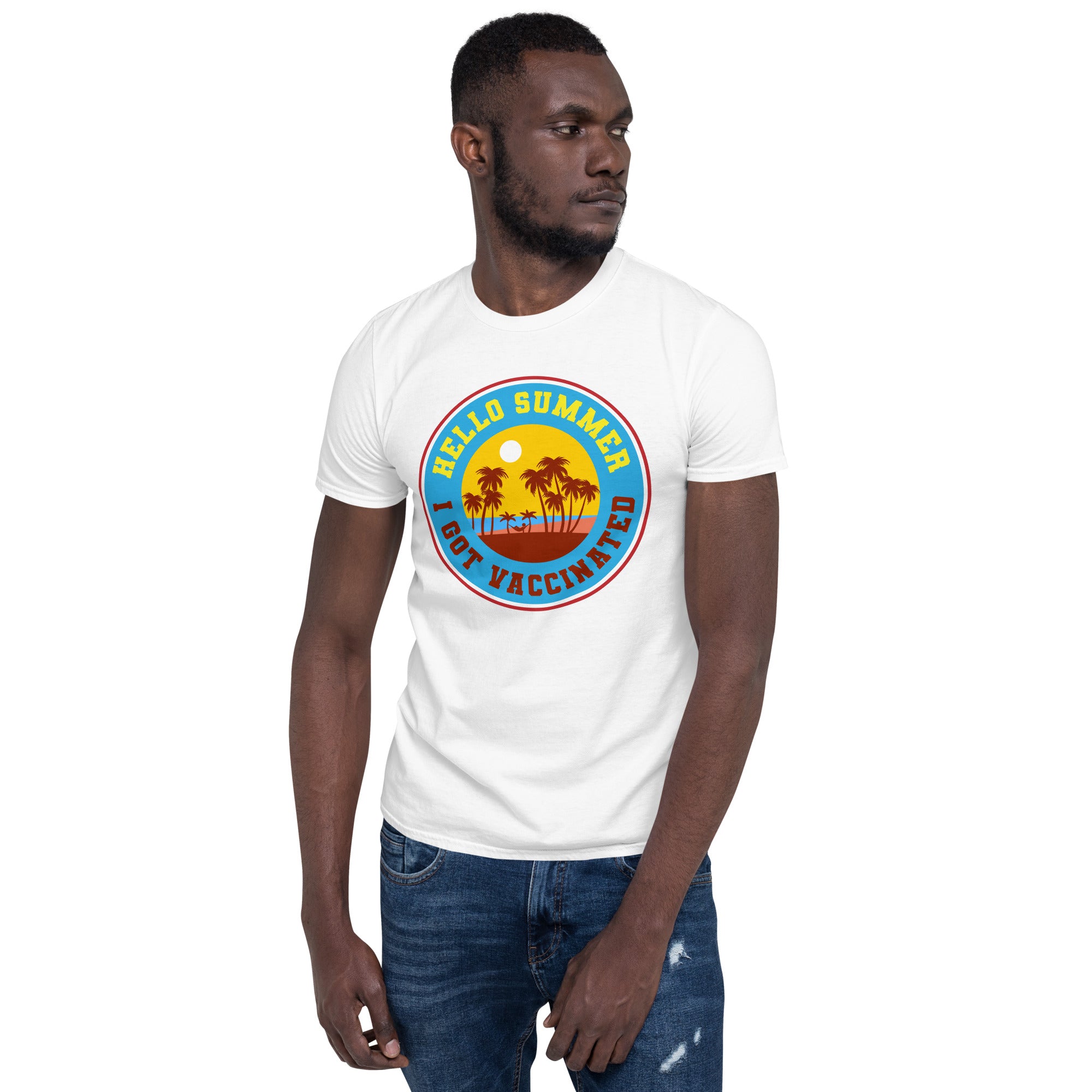 Hello summer i get vaccinated T-shirt