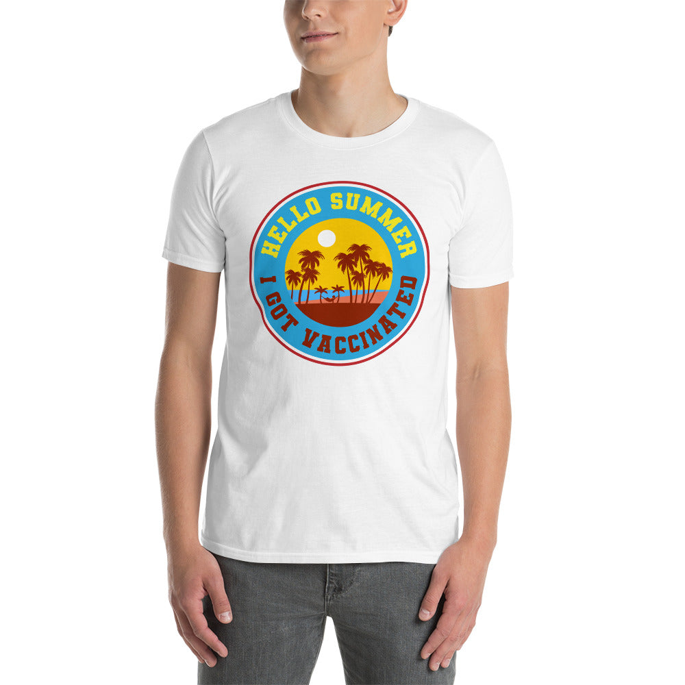 Hello summer i get vaccinated T-shirt