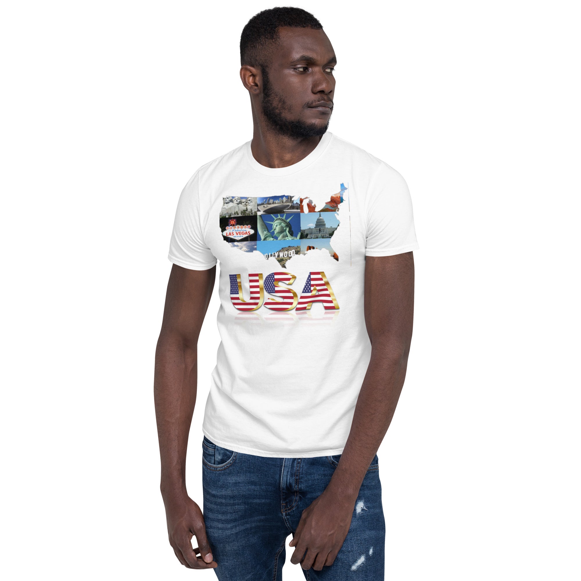 Sign a picture USA unisex t-shirt