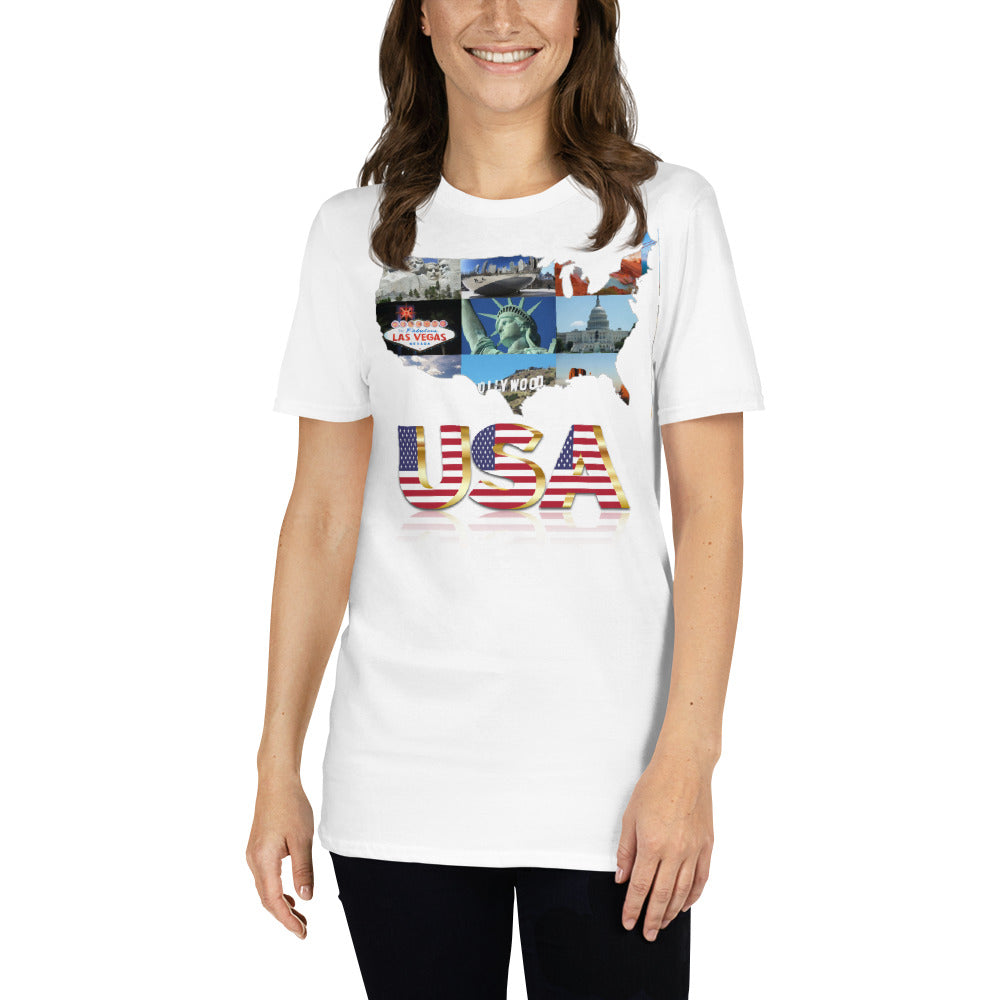 Sign a picture USA unisex t-shirt