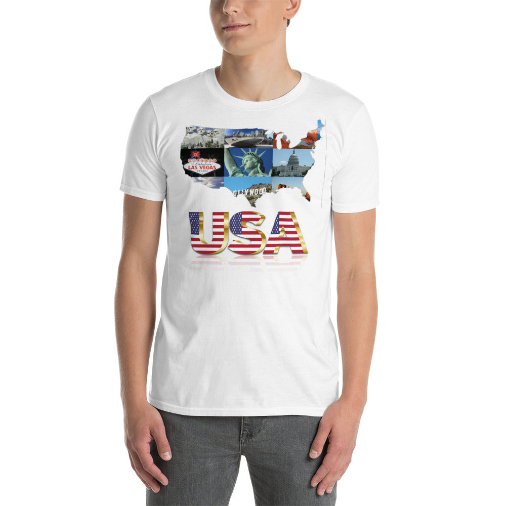 Sign a picture USA unisex t-shirt