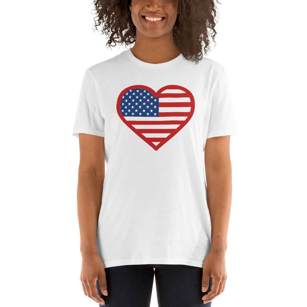 USA Heart Unisex T-Shirt