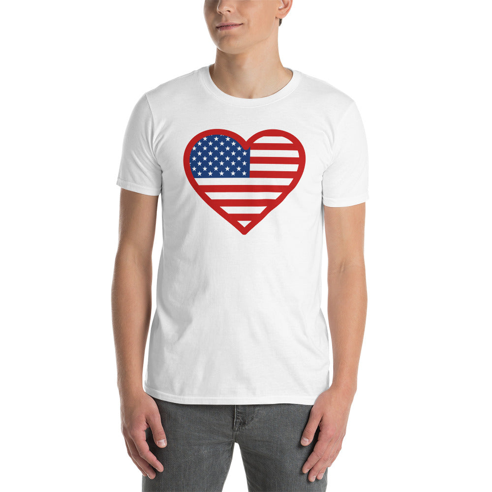 USA Heart Unisex T-Shirt