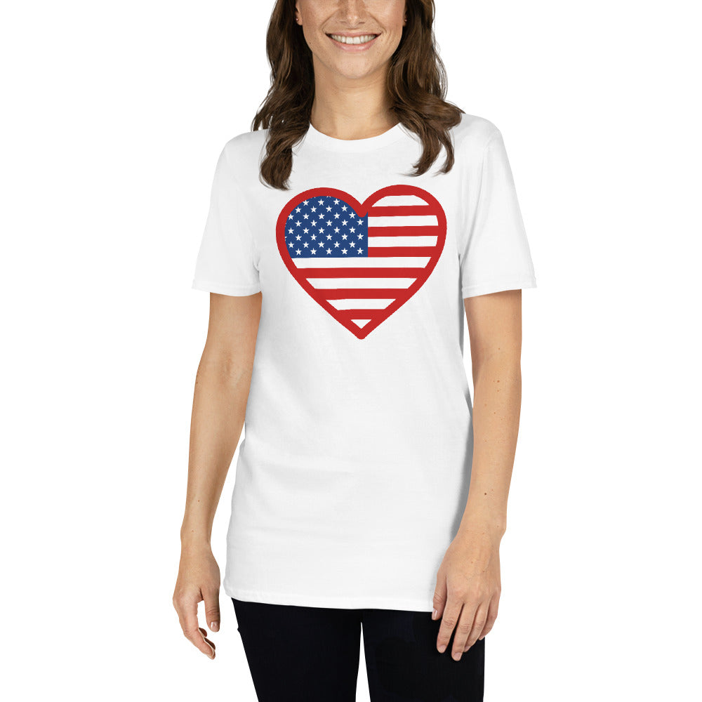 USA Heart Unisex T-Shirt