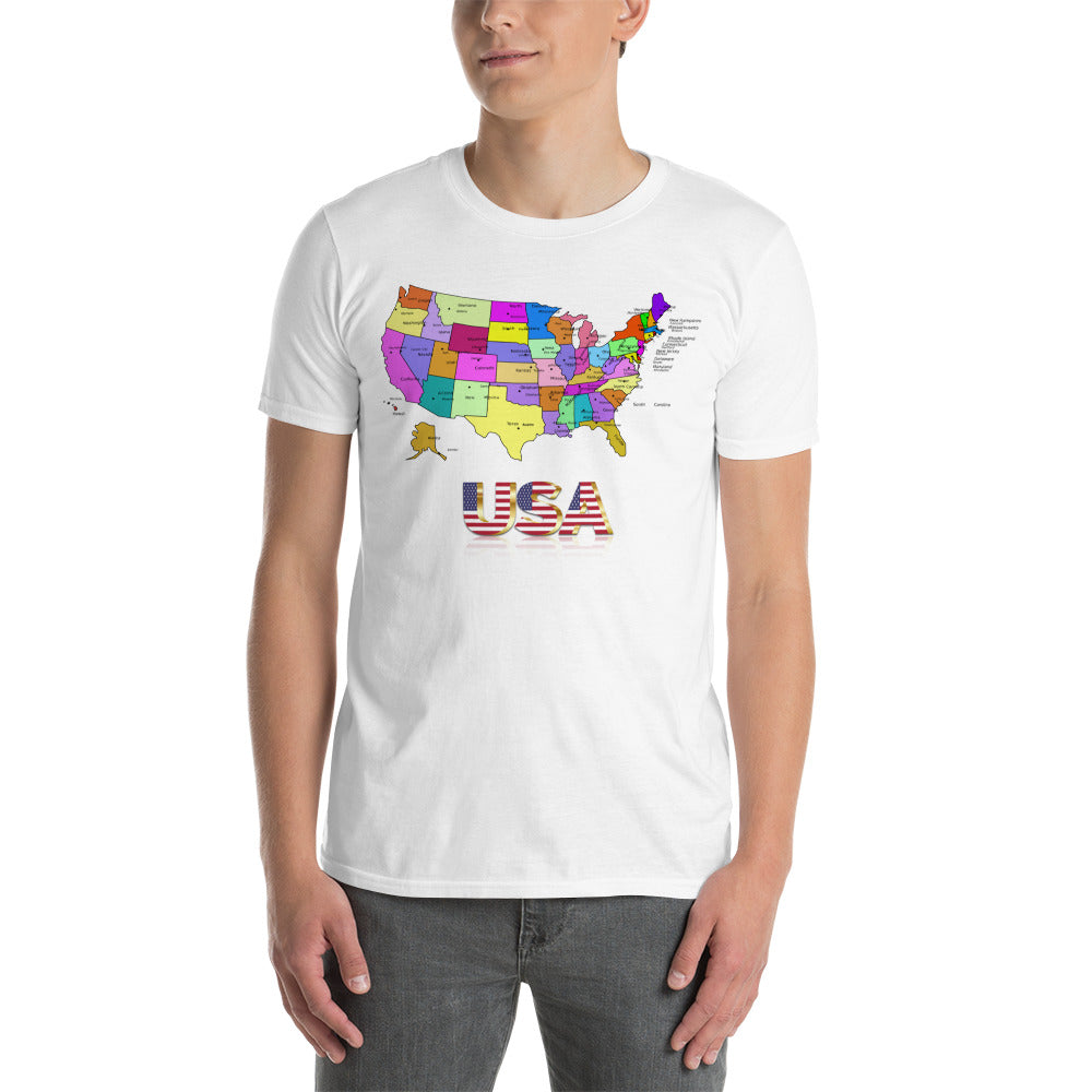 USA Map Unisex T-Shirt