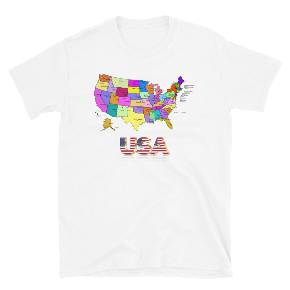 USA Map Unisex T-Shirt