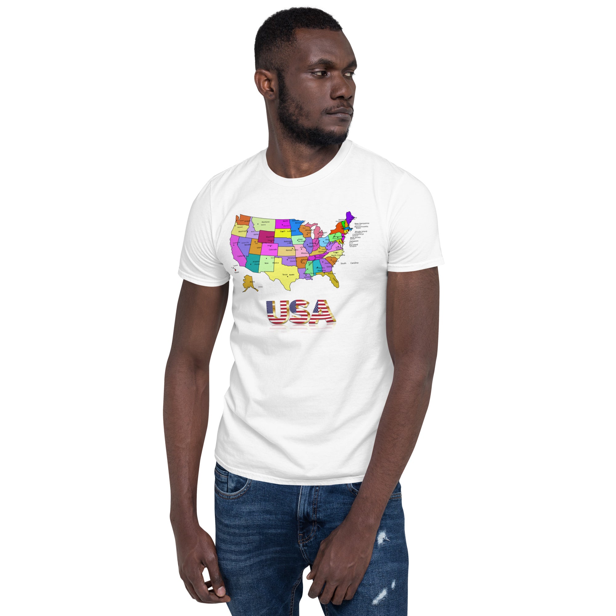 USA Map Unisex T-Shirt