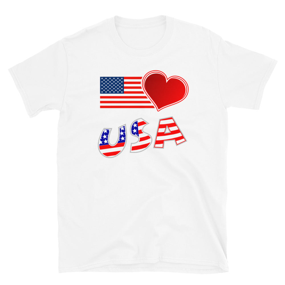 USA Heart Unisex T-Shirt