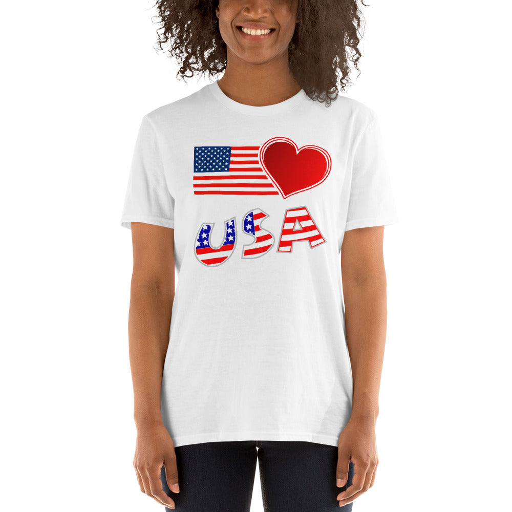 USA Heart Unisex T-Shirt