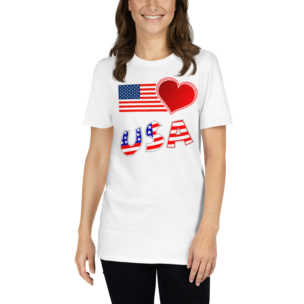 USA Heart Unisex T-Shirt