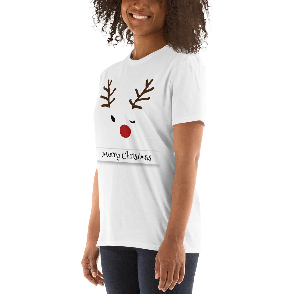 Reindeer, christmas, holy night, Short-Sleeve Unisex T-Shirt