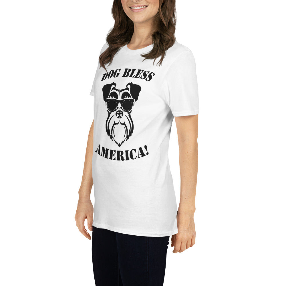 Dog bless america unisex t-shirt