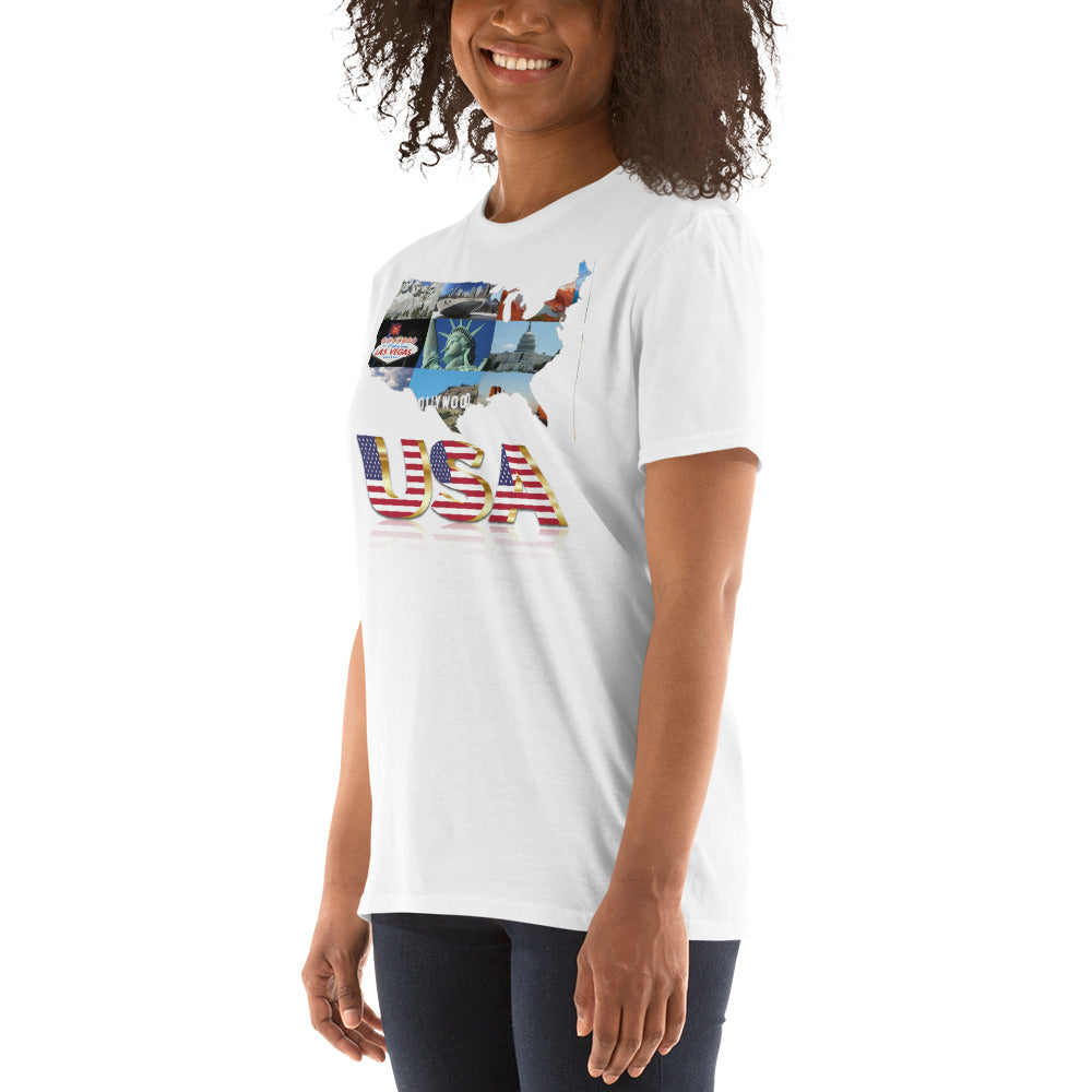 Sign a picture USA unisex t-shirt