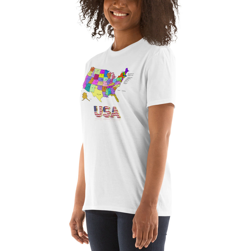 USA Map Unisex T-Shirt