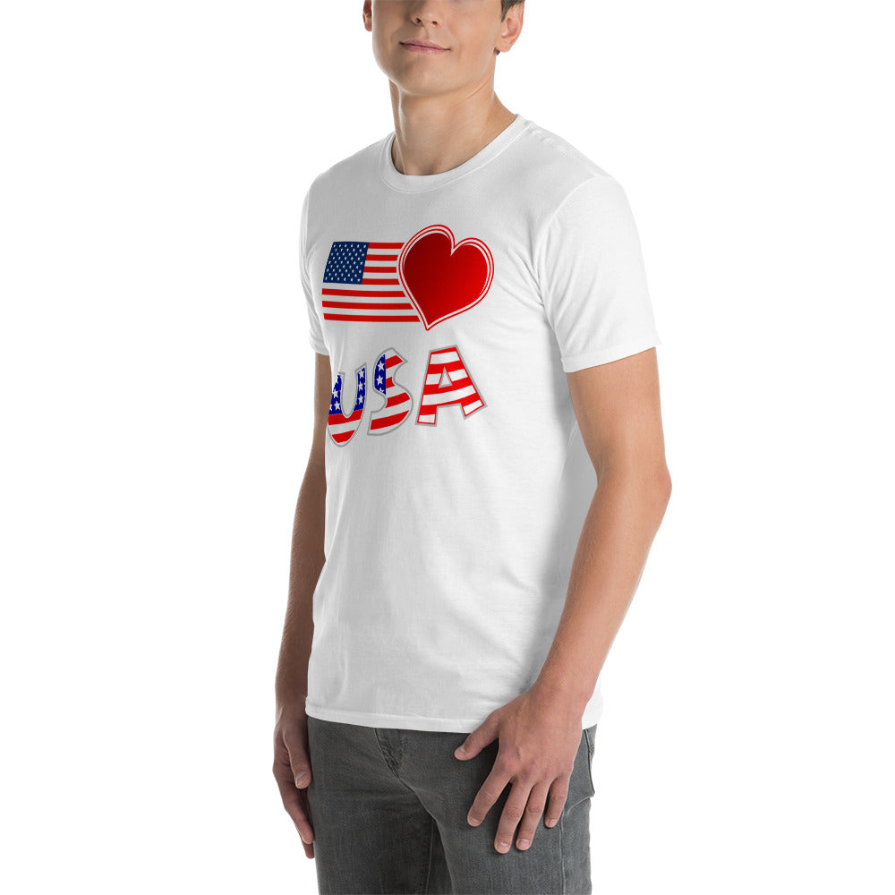 USA Heart Unisex T-Shirt