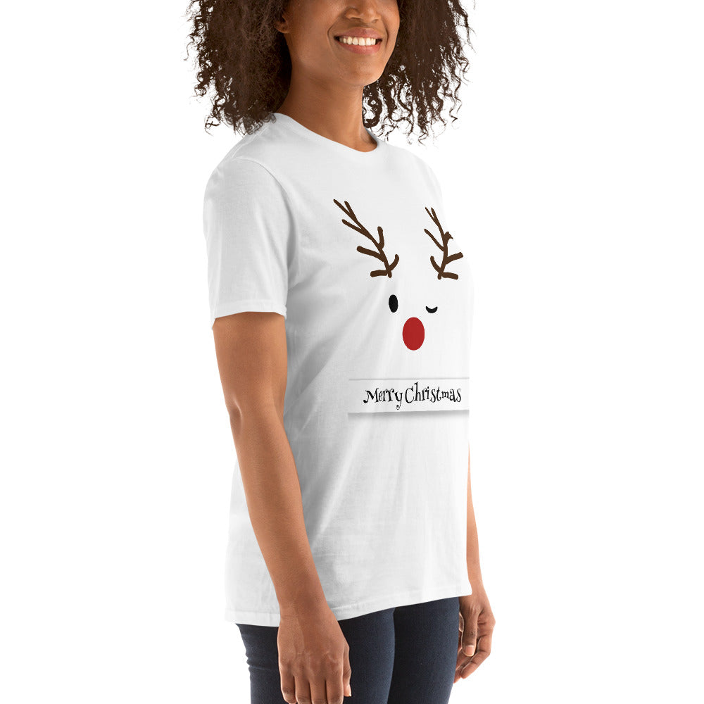 Reindeer, christmas, holy night, Short-Sleeve Unisex T-Shirt