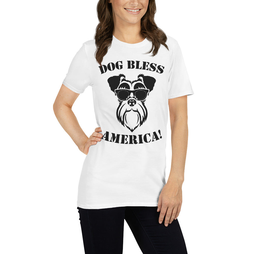 Dog bless america unisex t-shirt