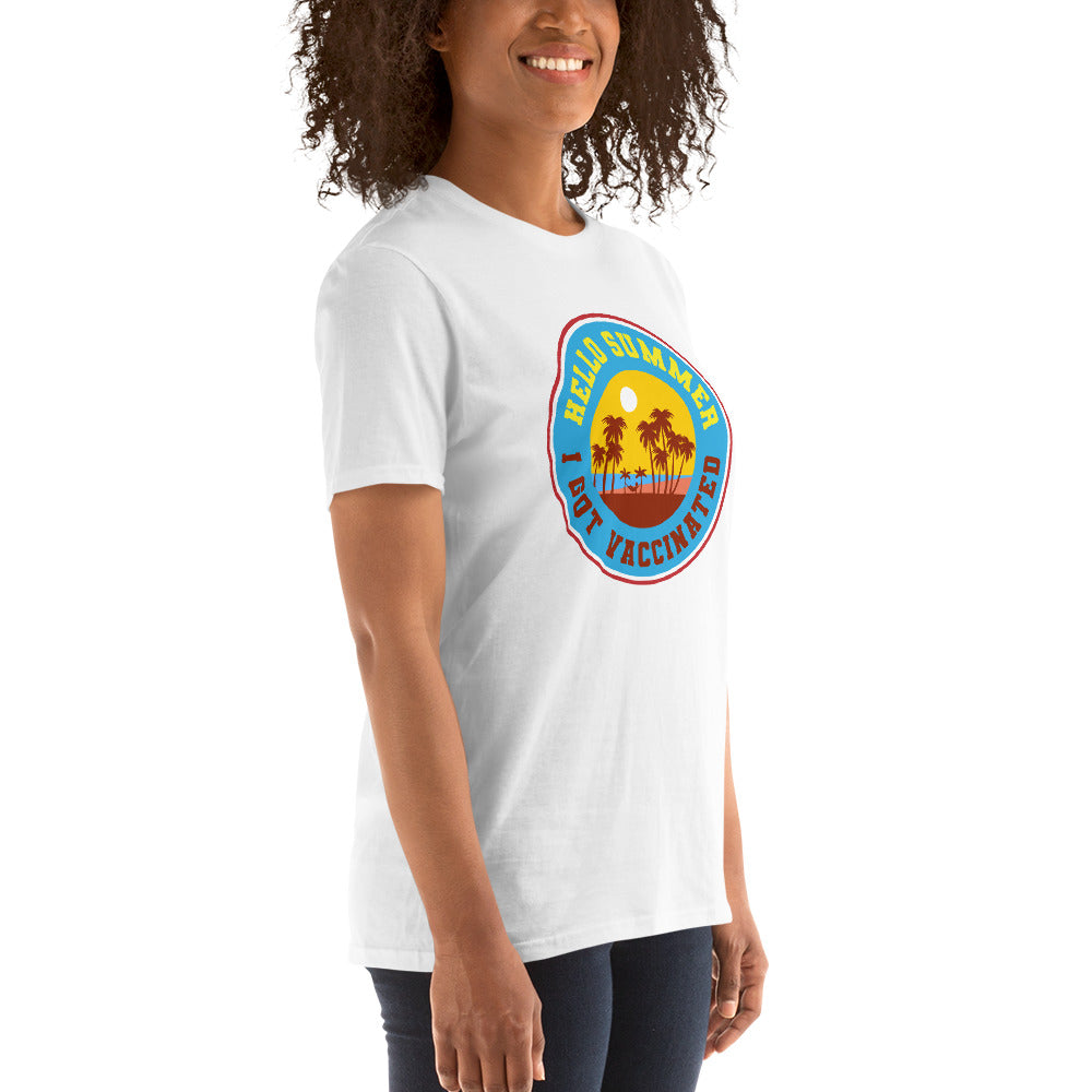 Hello summer i get vaccinated T-shirt