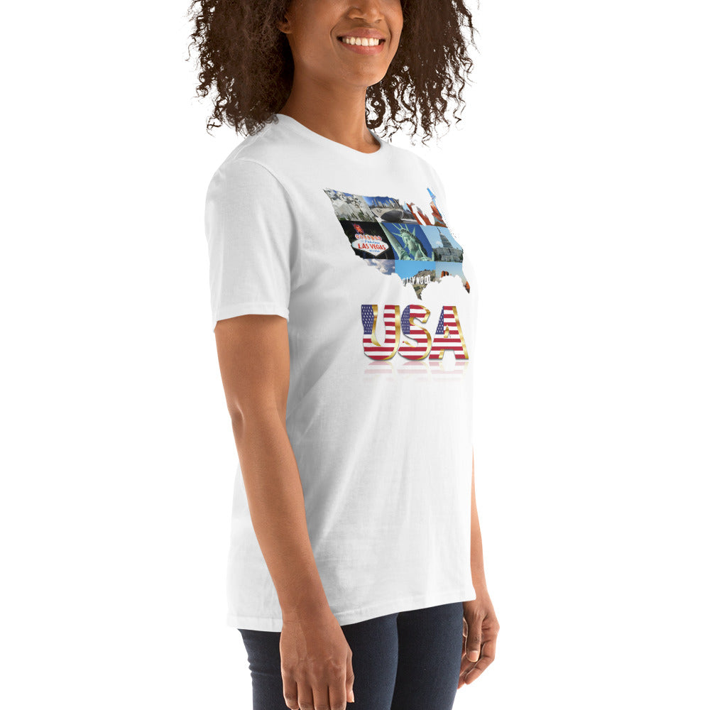 Sign a picture USA unisex t-shirt