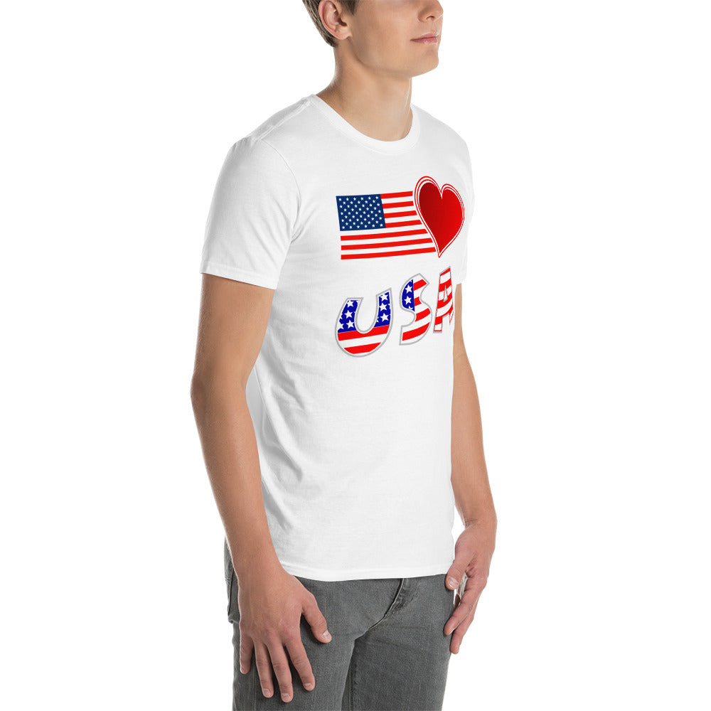 USA Heart Unisex T-Shirt