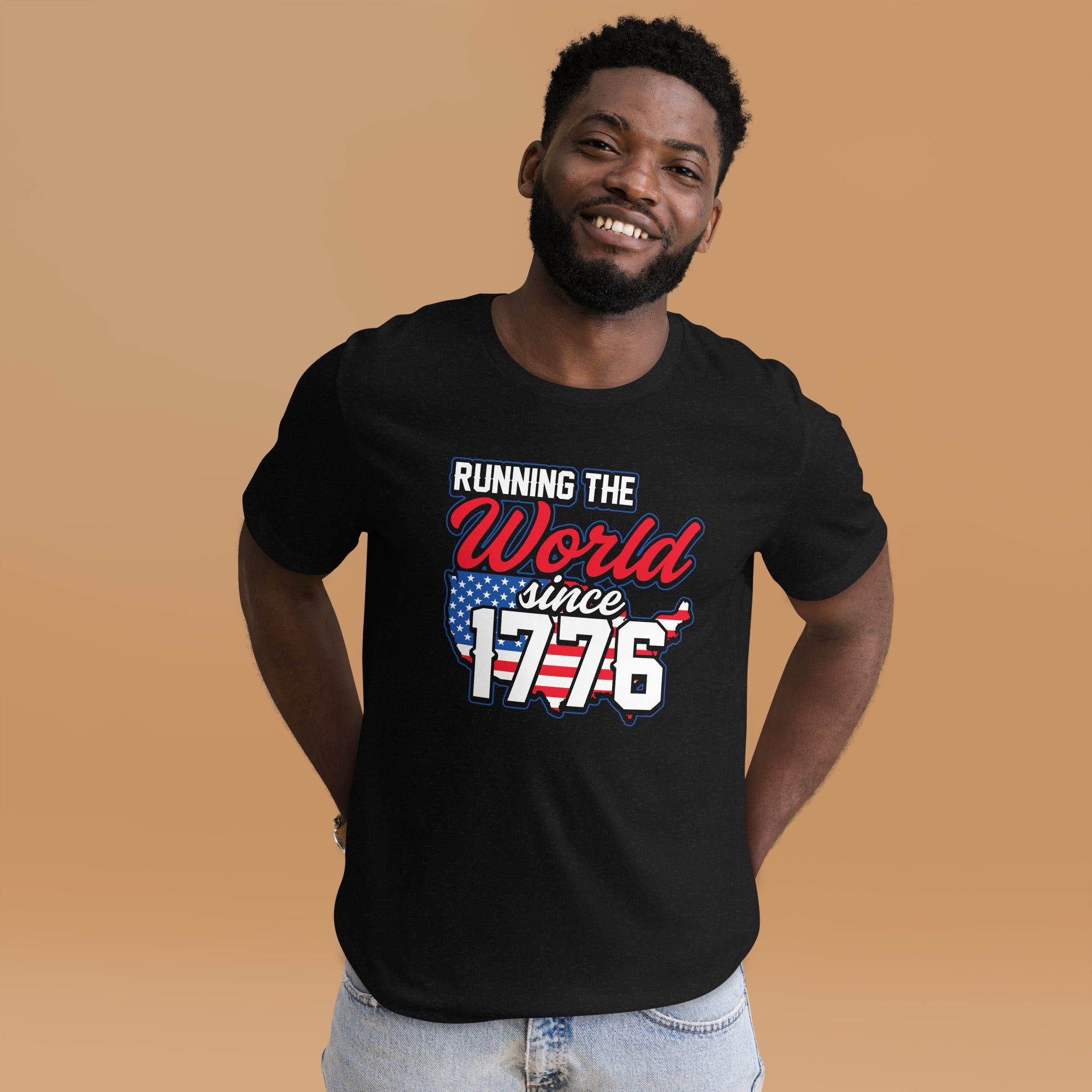 Running the world unisex t-shirt