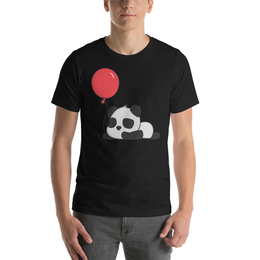 Cute Little Panda with Balloon Unisex T-Shirt