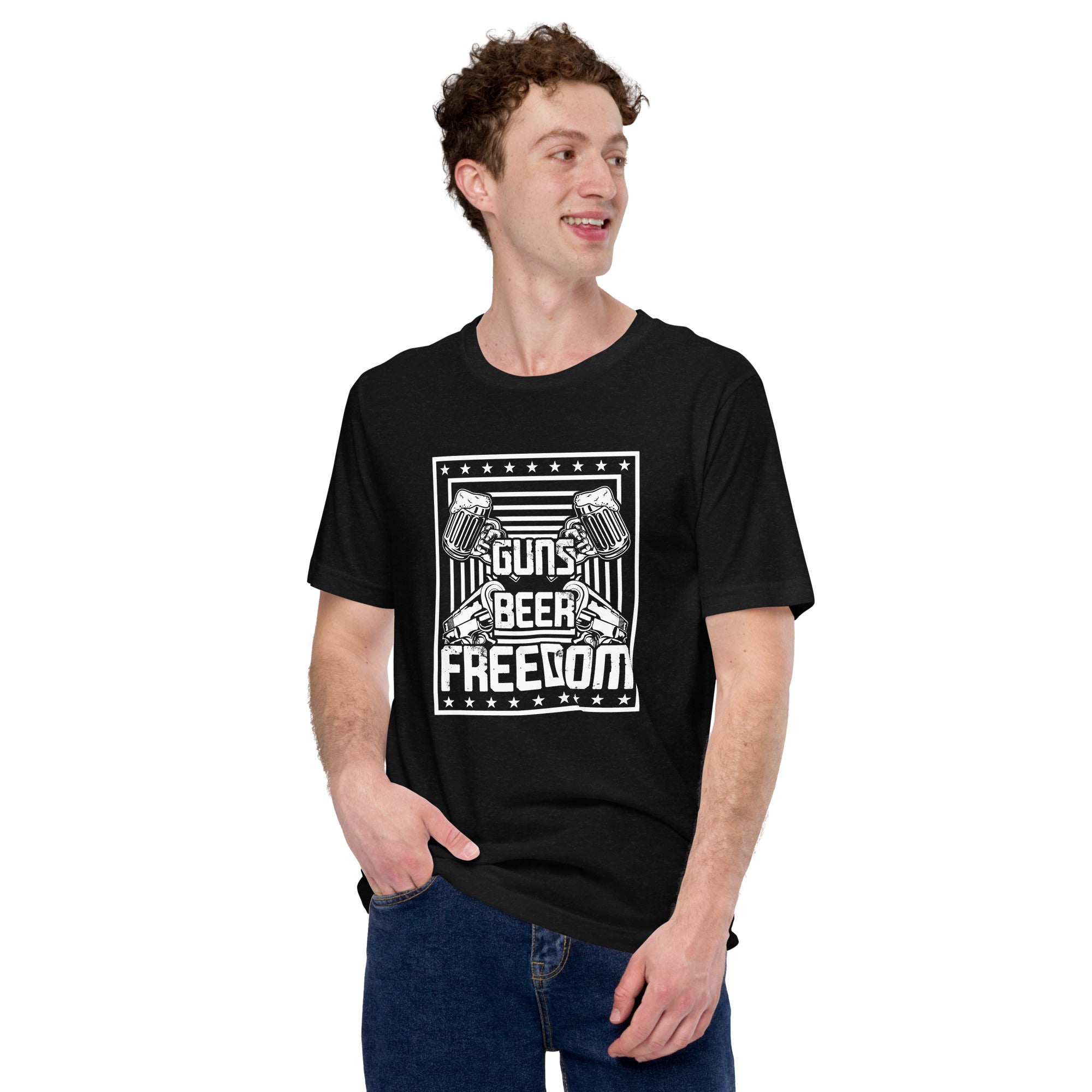 Guns - Beer - Freedom unisex t-shirt