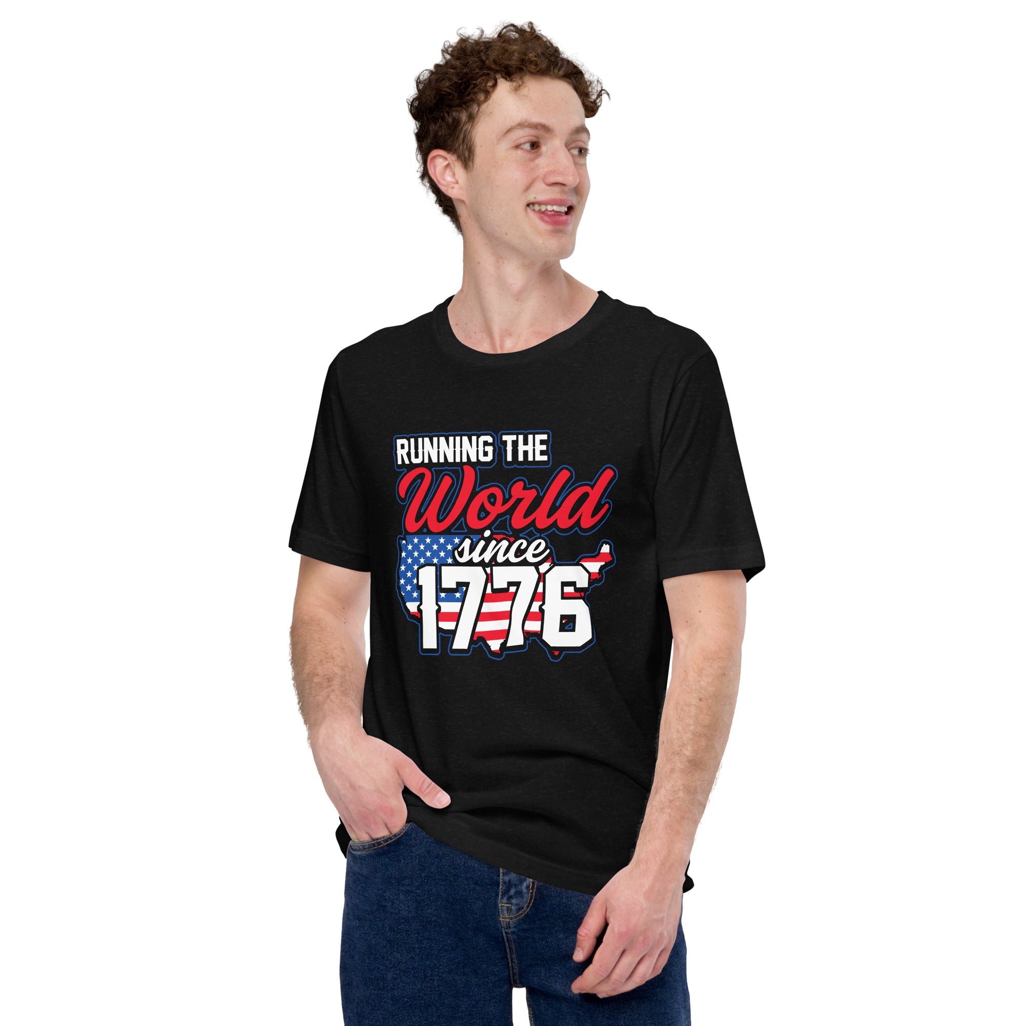 Running the world unisex t-shirt