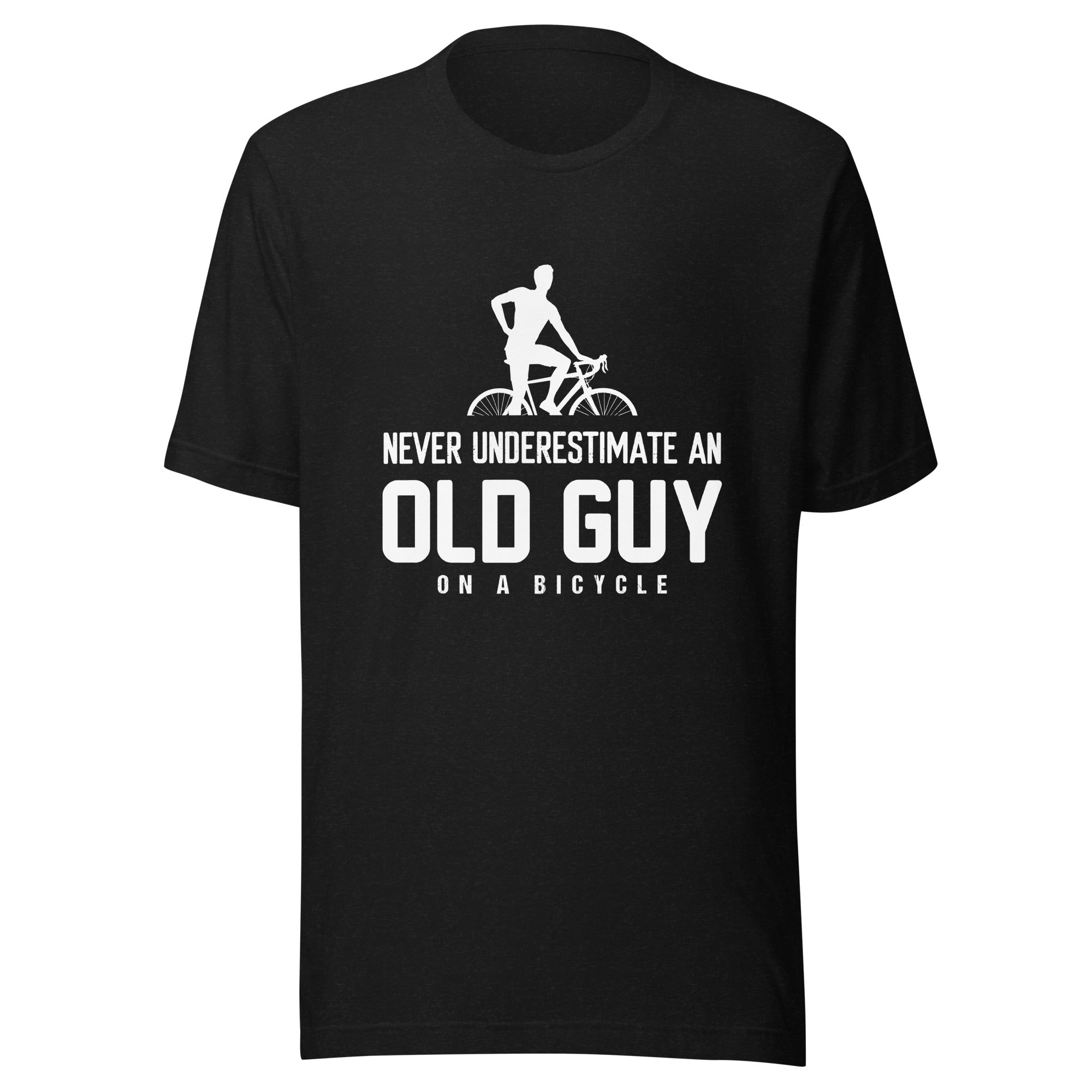 Old guy on a bike unisex t-shirt