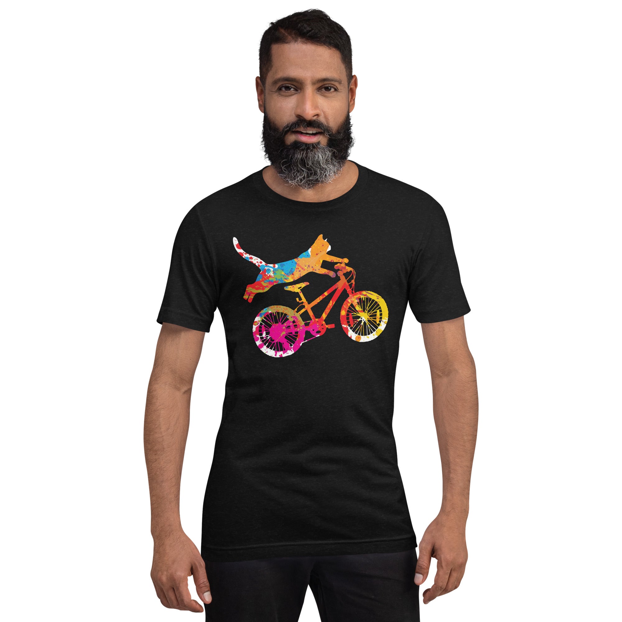 Cyclist Cat Unisex T-Shirt