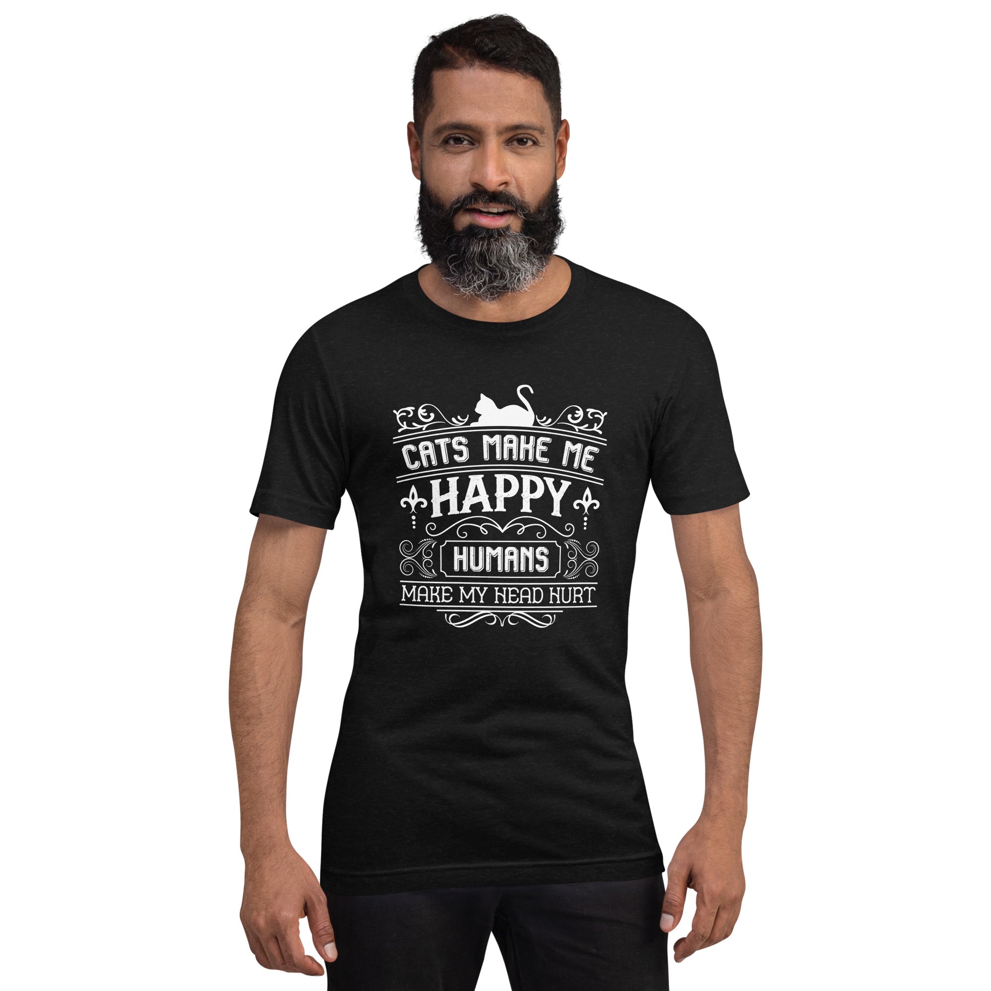 Cats make me happy unisex t-shirt