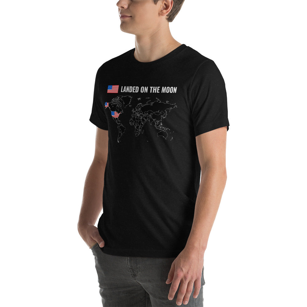 Lands on the moon unisex t-shirt