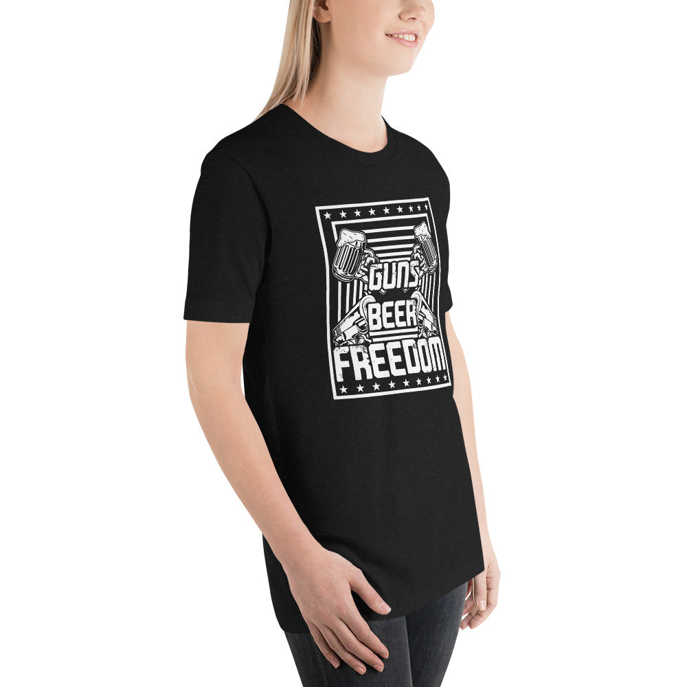 Guns - Beer - Freedom unisex t-shirt