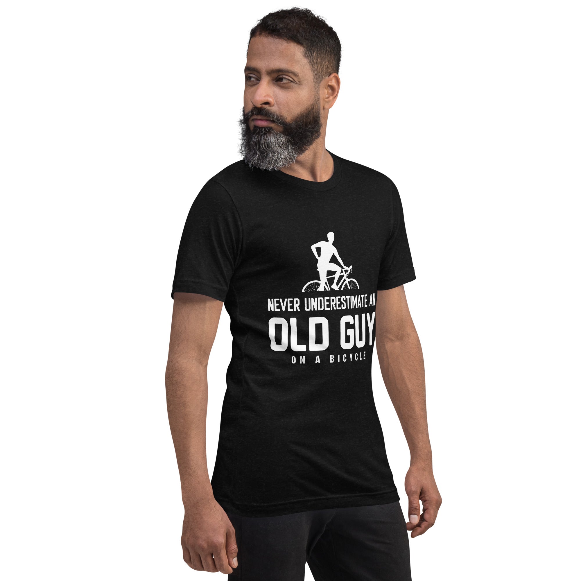 Old guy on a bike unisex t-shirt