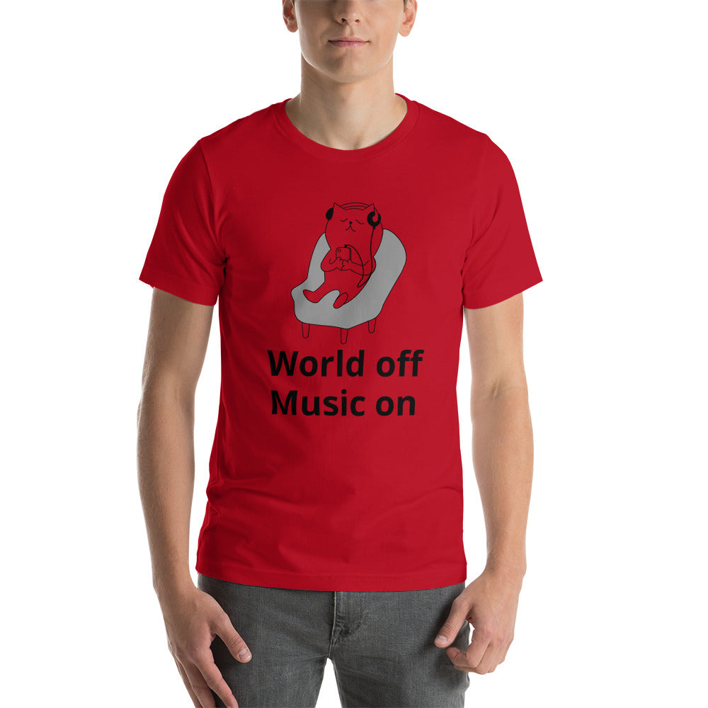 World of Music on Unisex T-Shirt