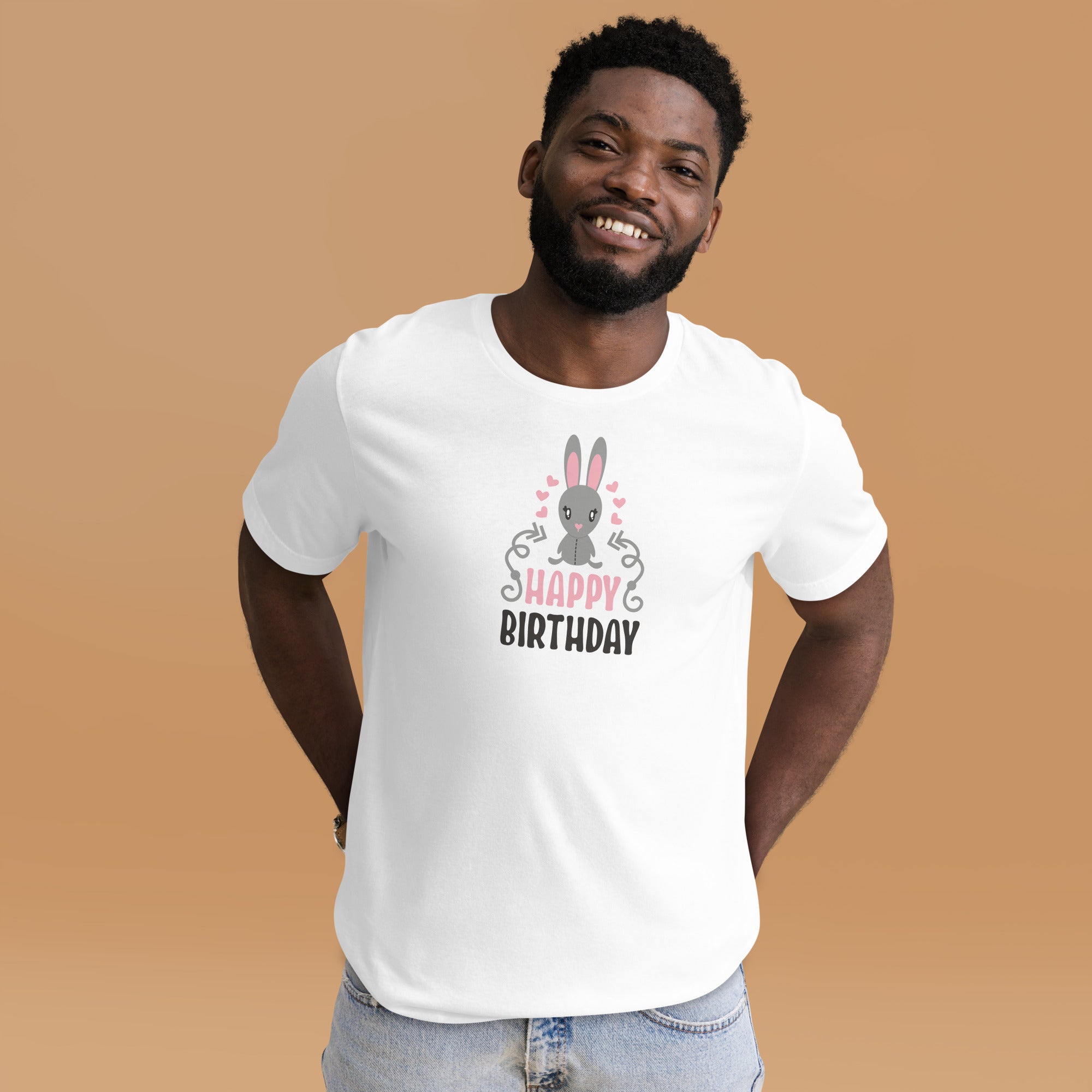 Happy birthday bunny unisex t-shirt