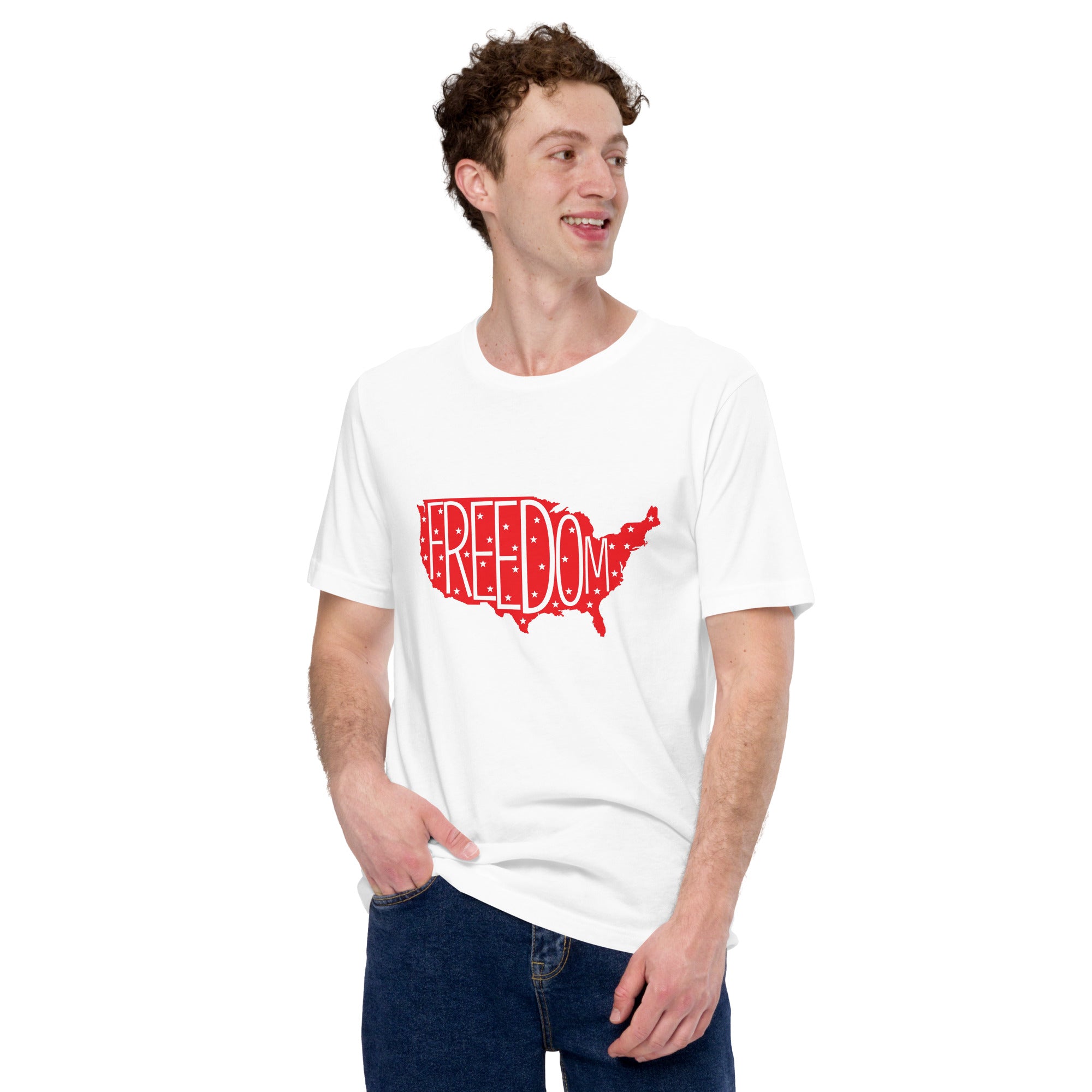 Freedom white Unisex T-Shirt