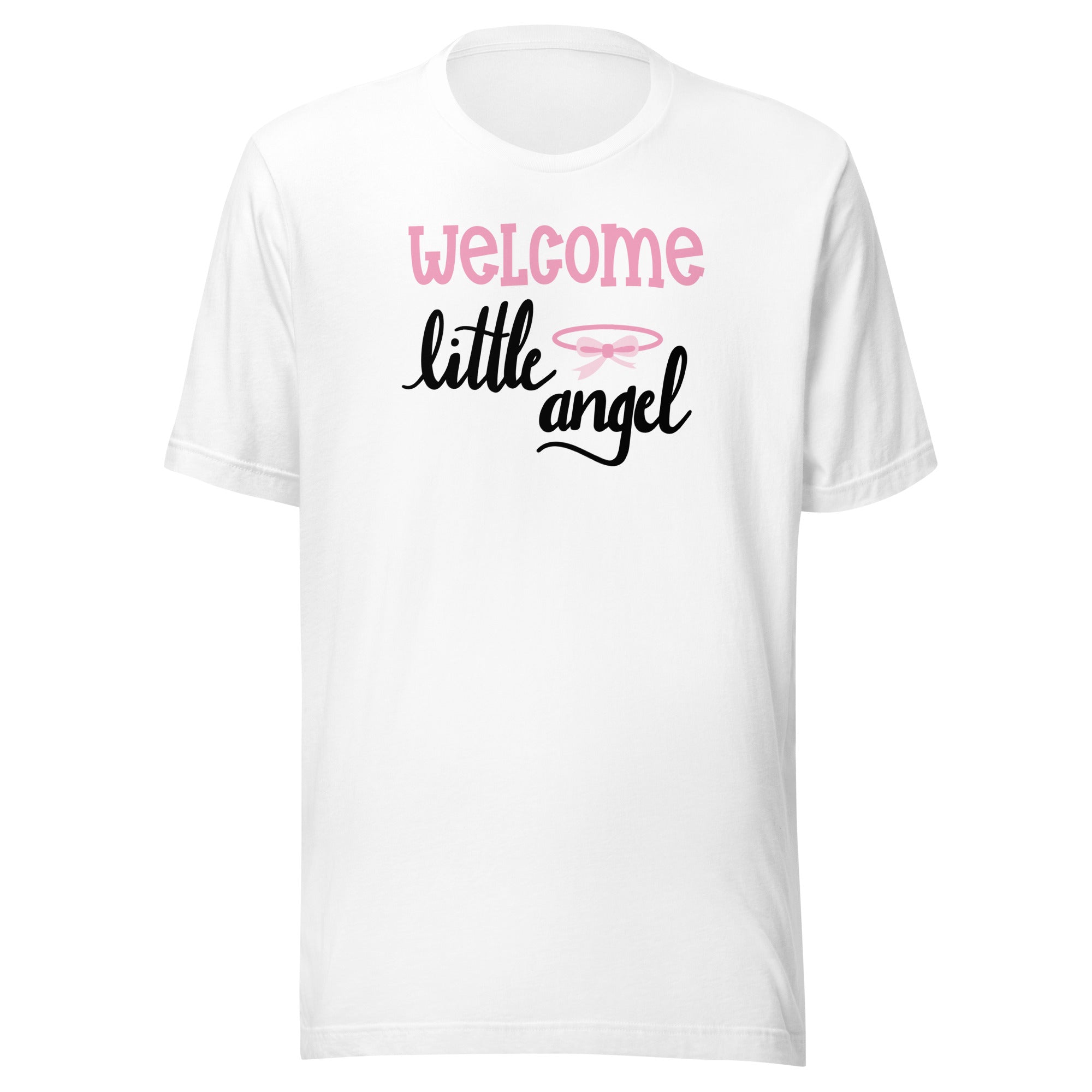 Welcome little angel unisex t-shirt