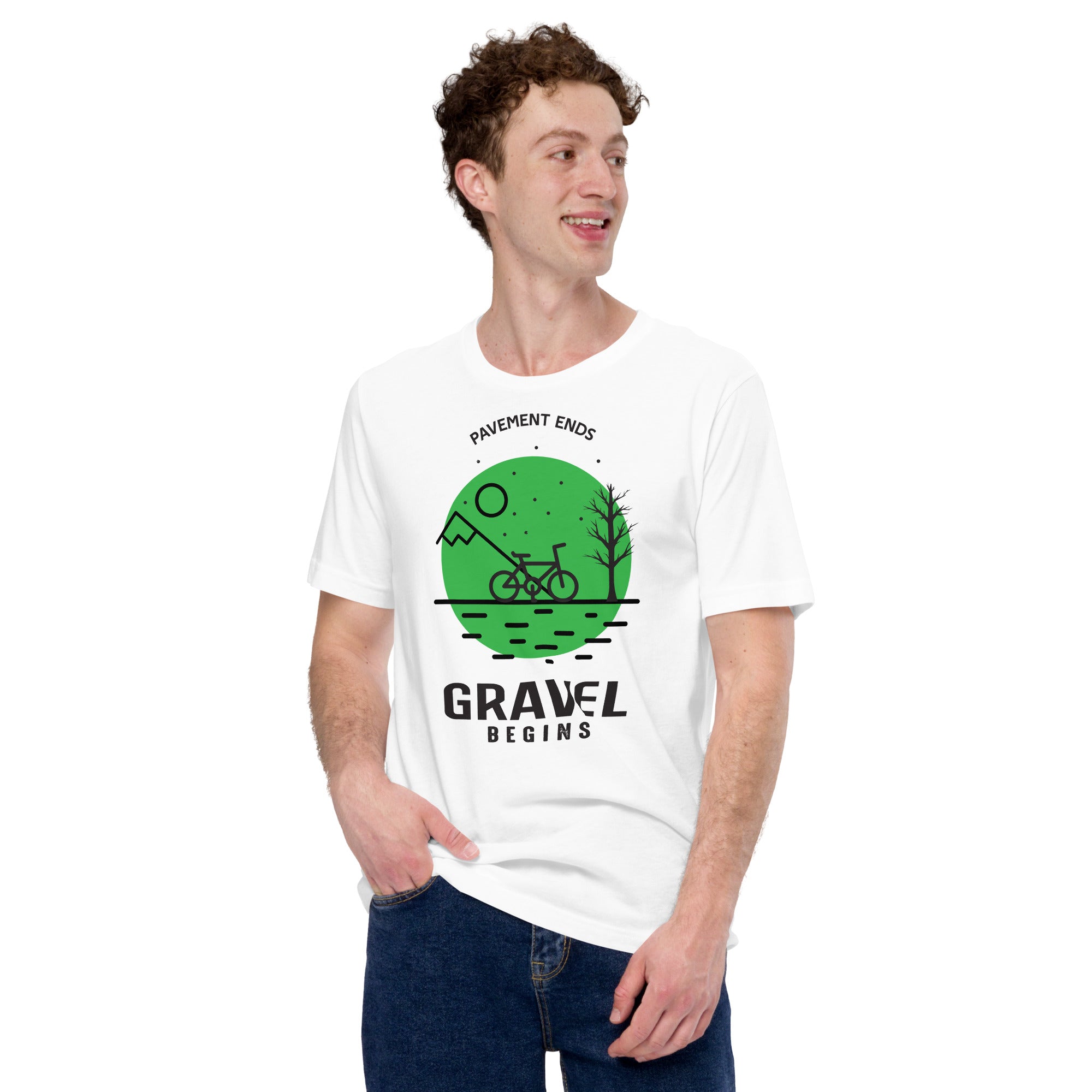 Gravel begins Unisex T-Shirt