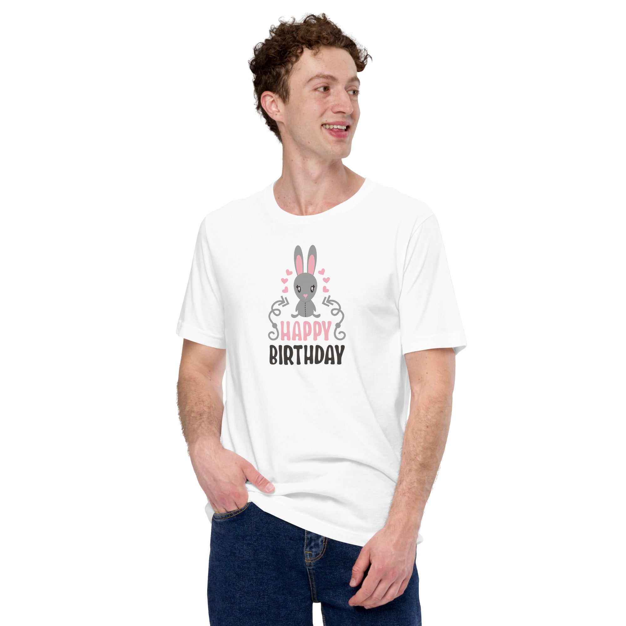 Happy birthday bunny unisex t-shirt