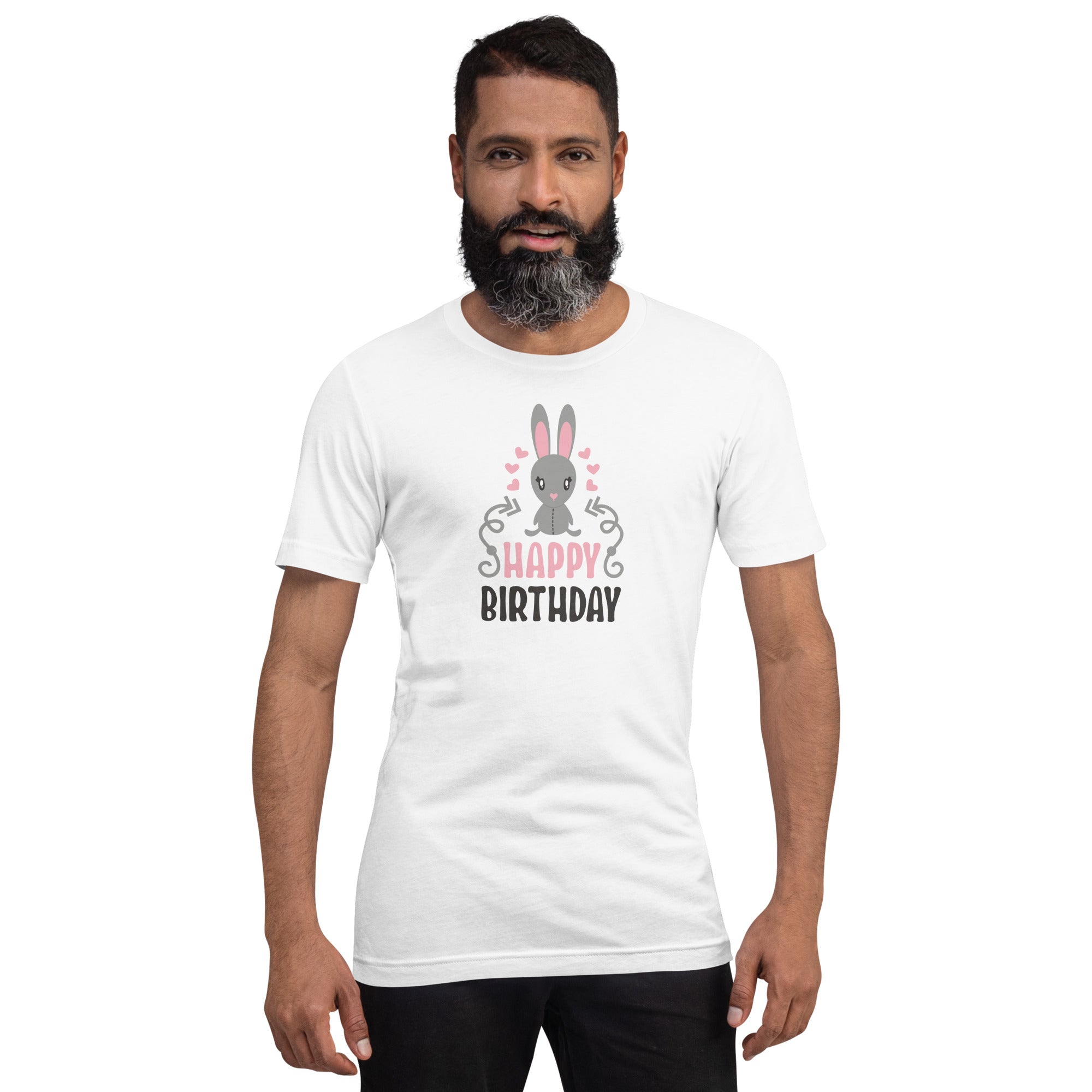 Happy birthday bunny unisex t-shirt