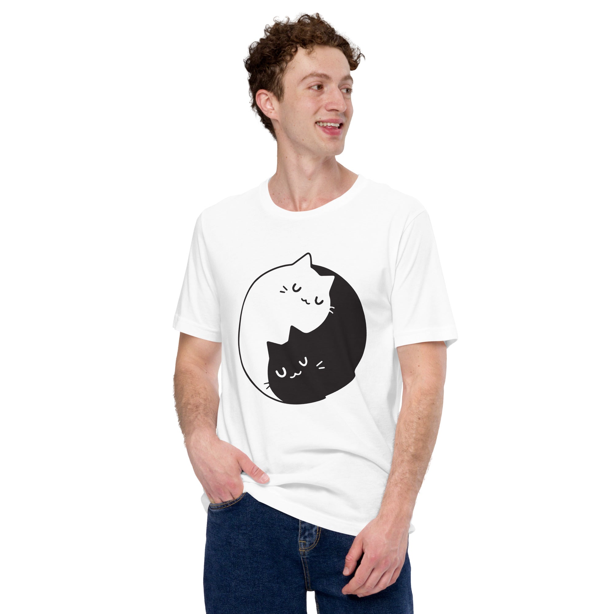 Kitty YingYang Unisex T-Shirt