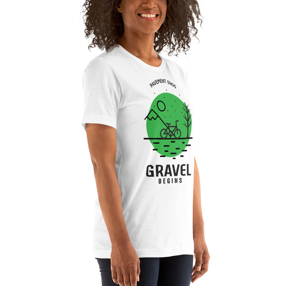 Gravel begins Unisex T-Shirt