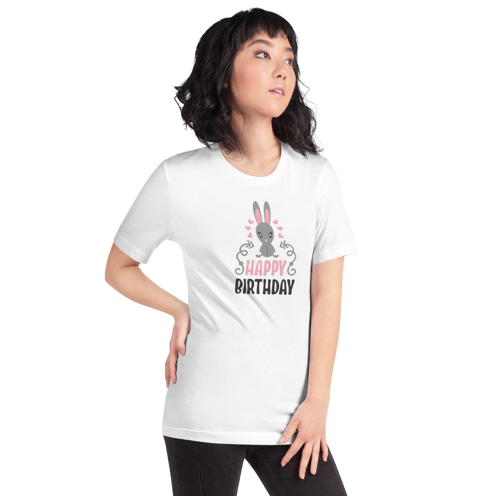 Happy birthday bunny unisex t-shirt