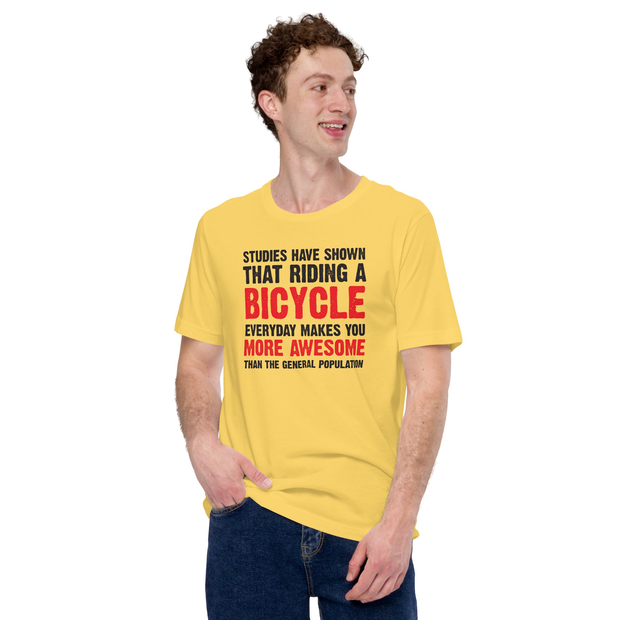 Riding a bycicle unisex t-shirt